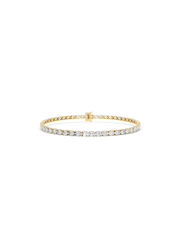 Oval Tennis Bracelet - East West Setting