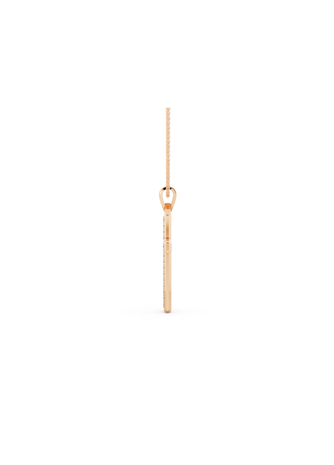 Black Diamond Cross Pendant Necklace
