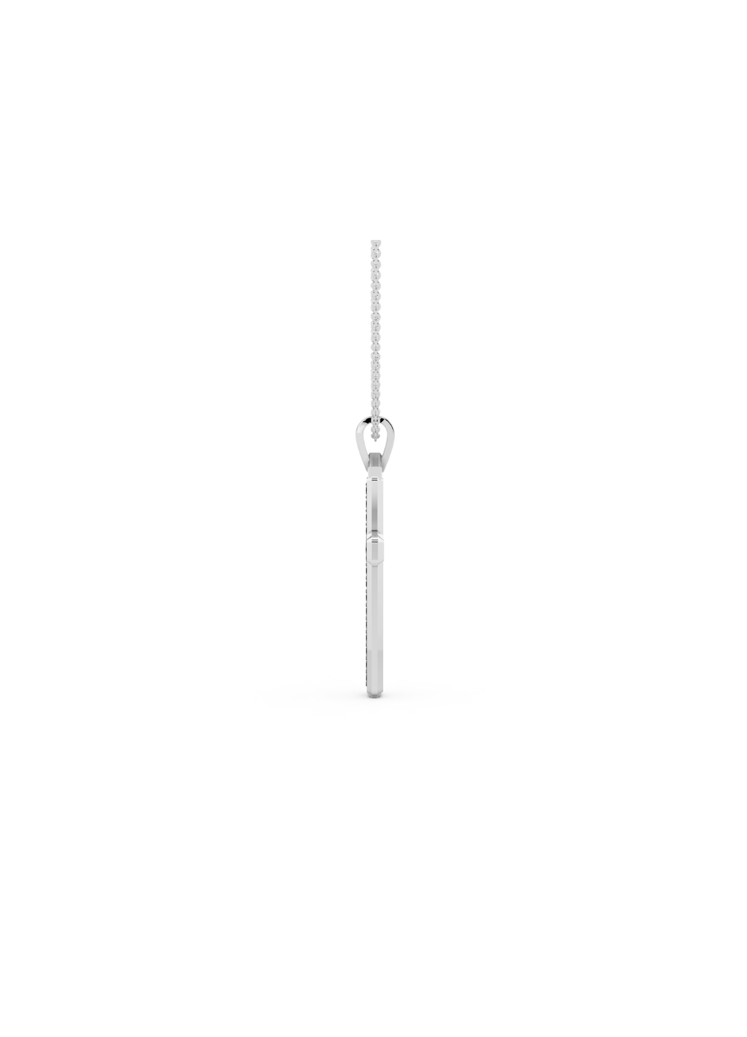 Black Diamond Cross Pendant Necklace
