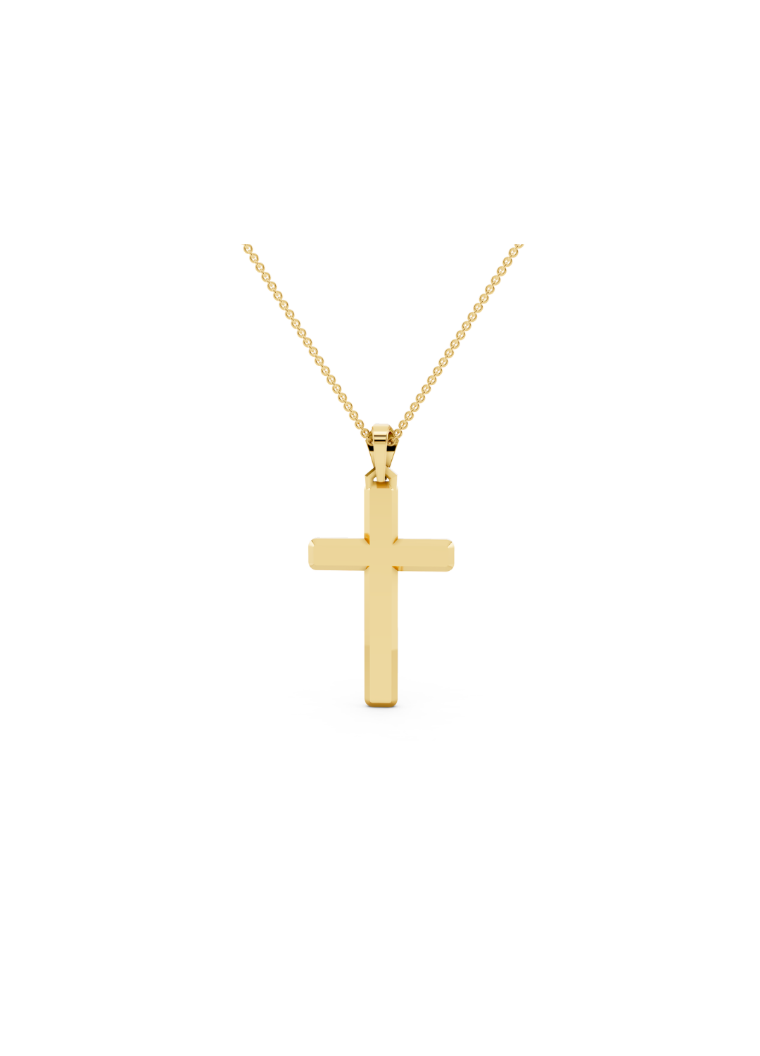 Black Diamond Cross Pendant Necklace