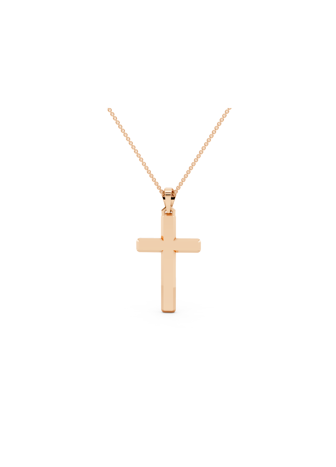 Black Diamond Cross Pendant Necklace