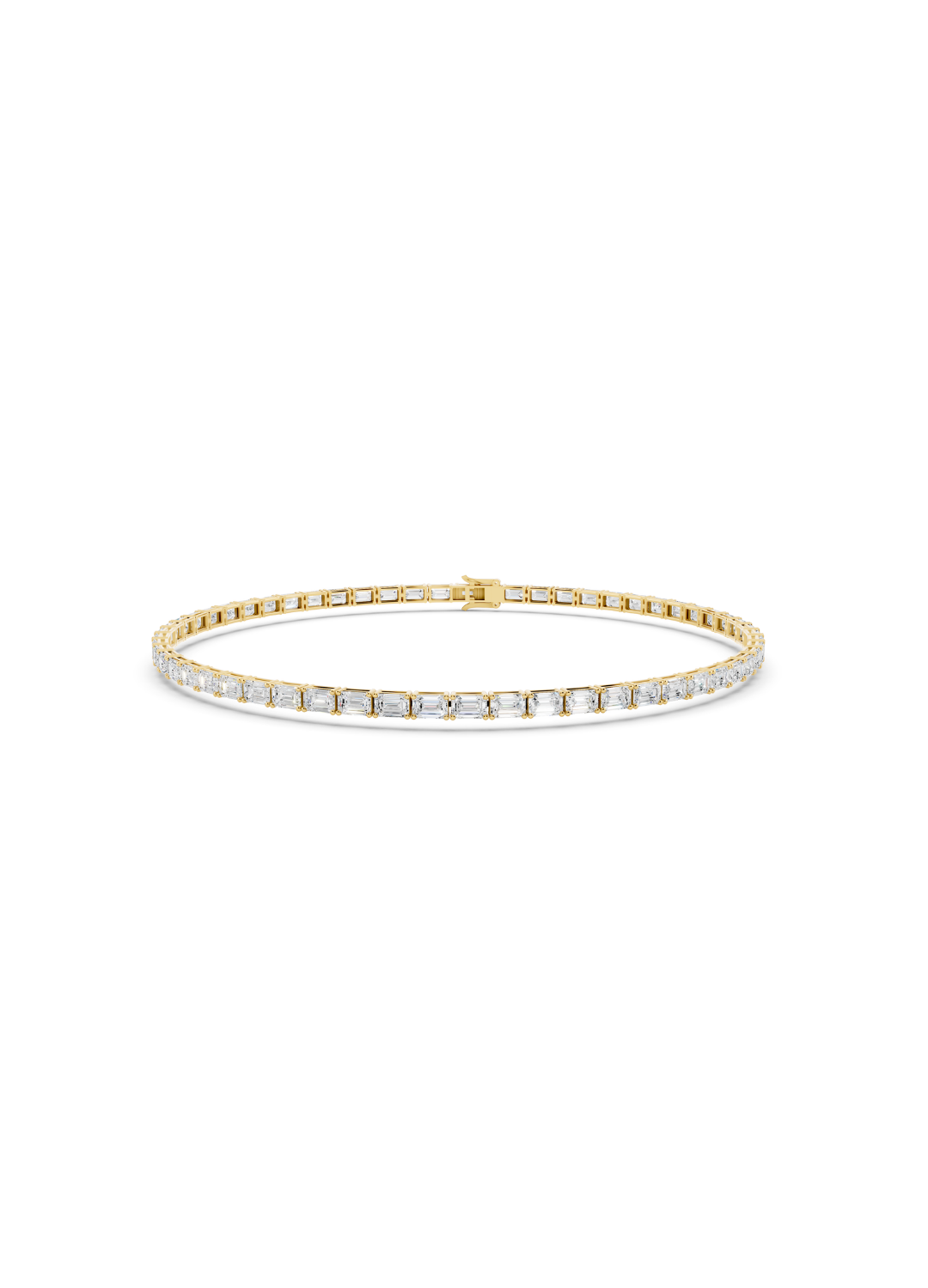 Emerald Tennis Bracelet - East West Setting