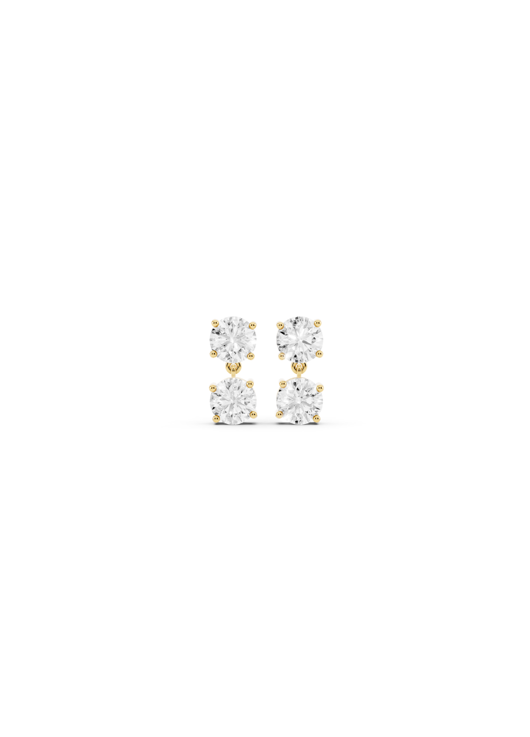 Quad Diamond Cluster Earrings