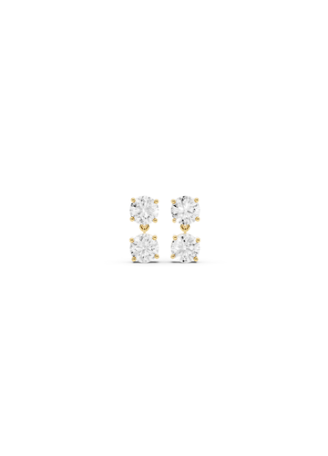 Quad Diamond Cluster Earrings