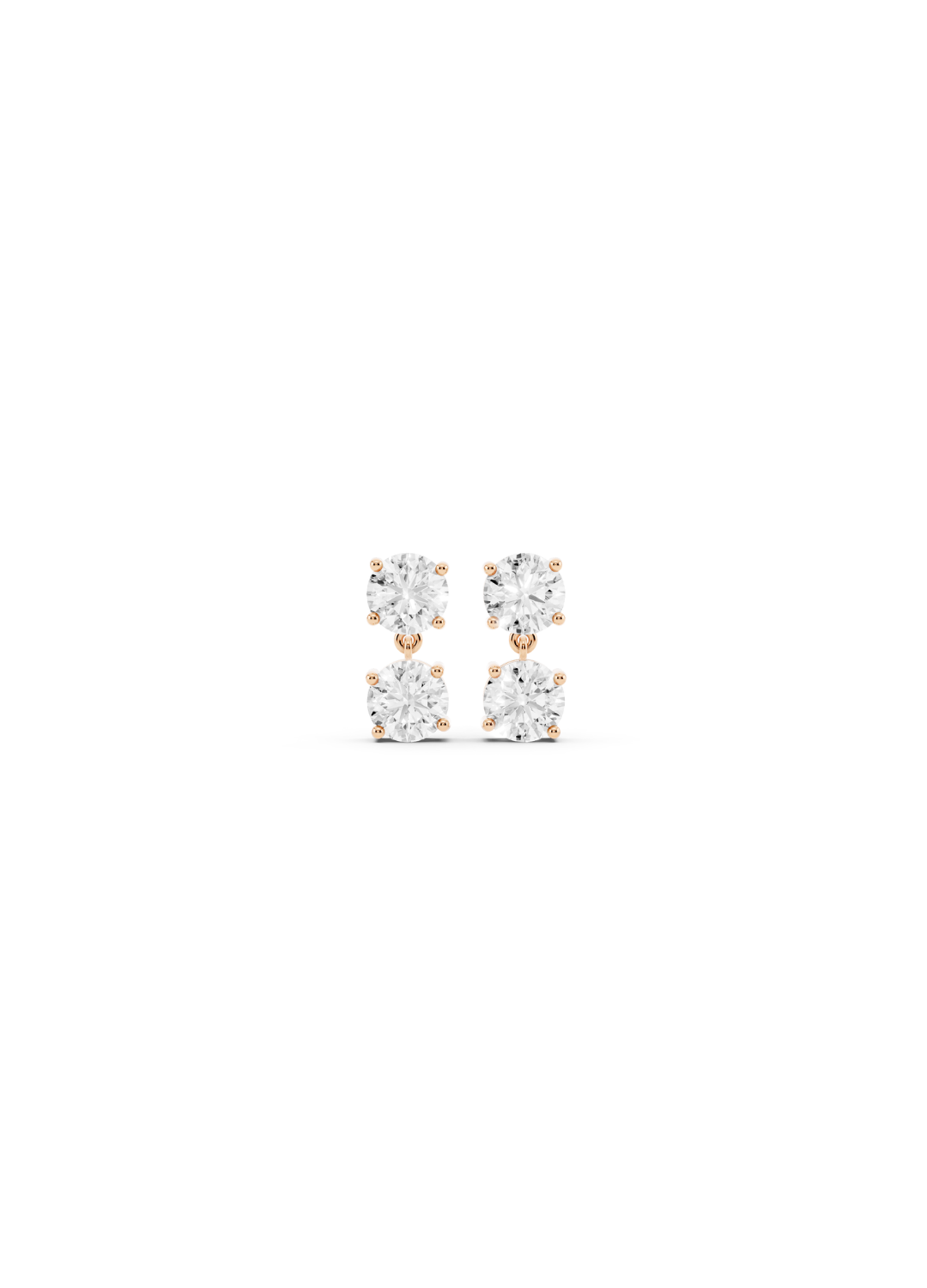 Quad Diamond Cluster Earrings