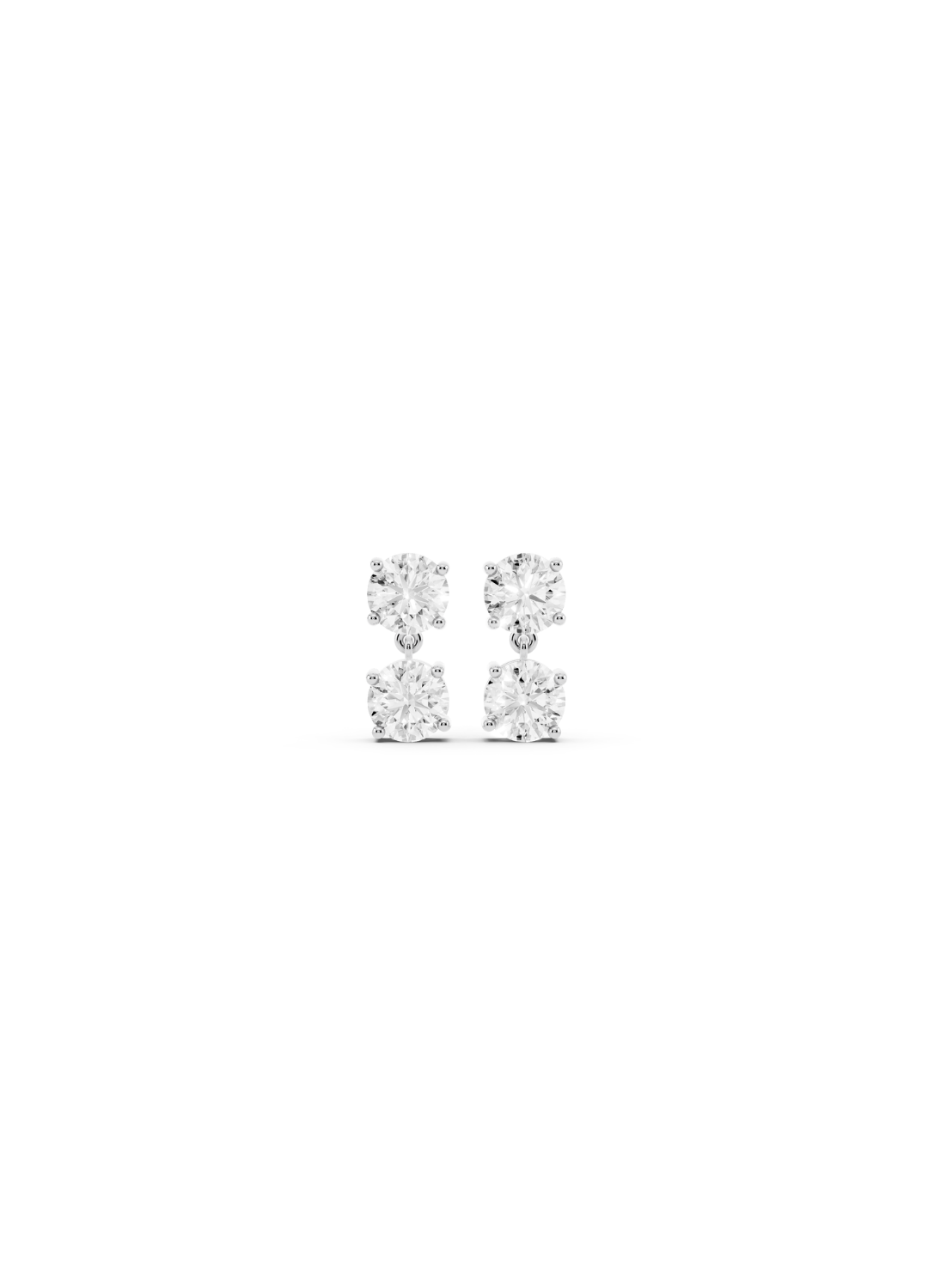 Quad Diamond Cluster Earrings