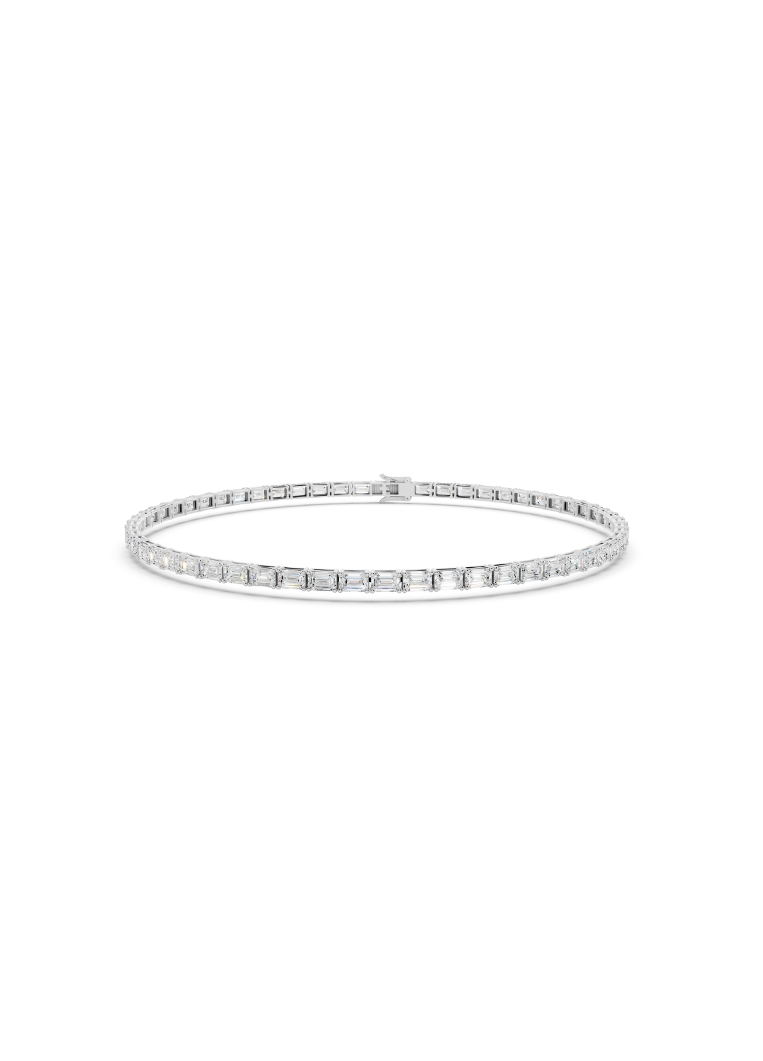 Emerald Tennis Bracelet - East West Setting