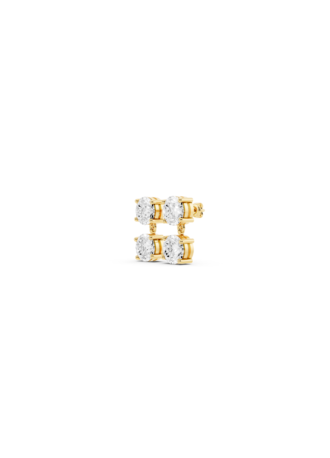 Quad Diamond Cluster Earrings