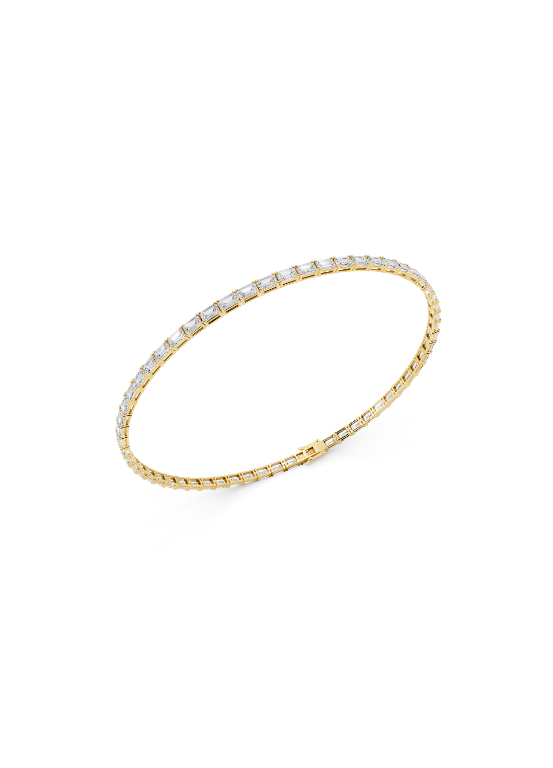 Emerald Tennis Bracelet - East West Setting