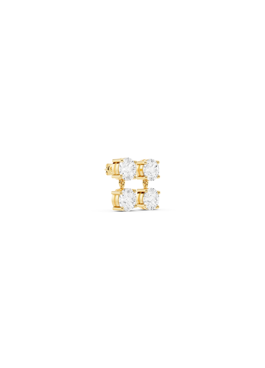 Quad Diamond Cluster Earrings