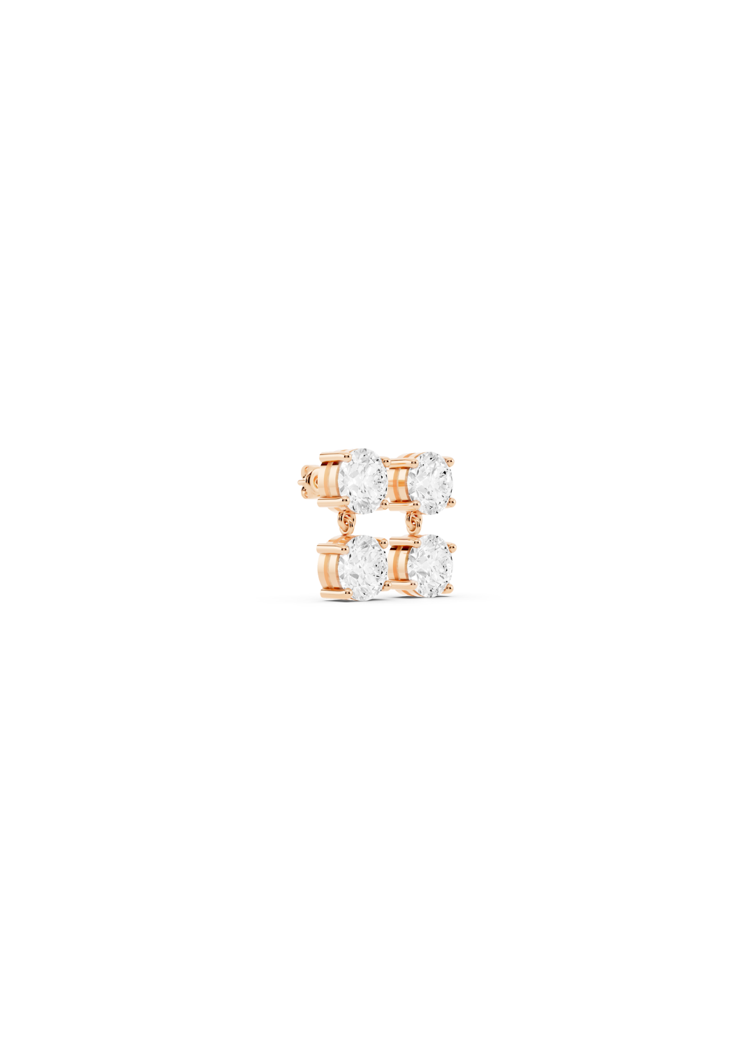 Quad Diamond Cluster Earrings