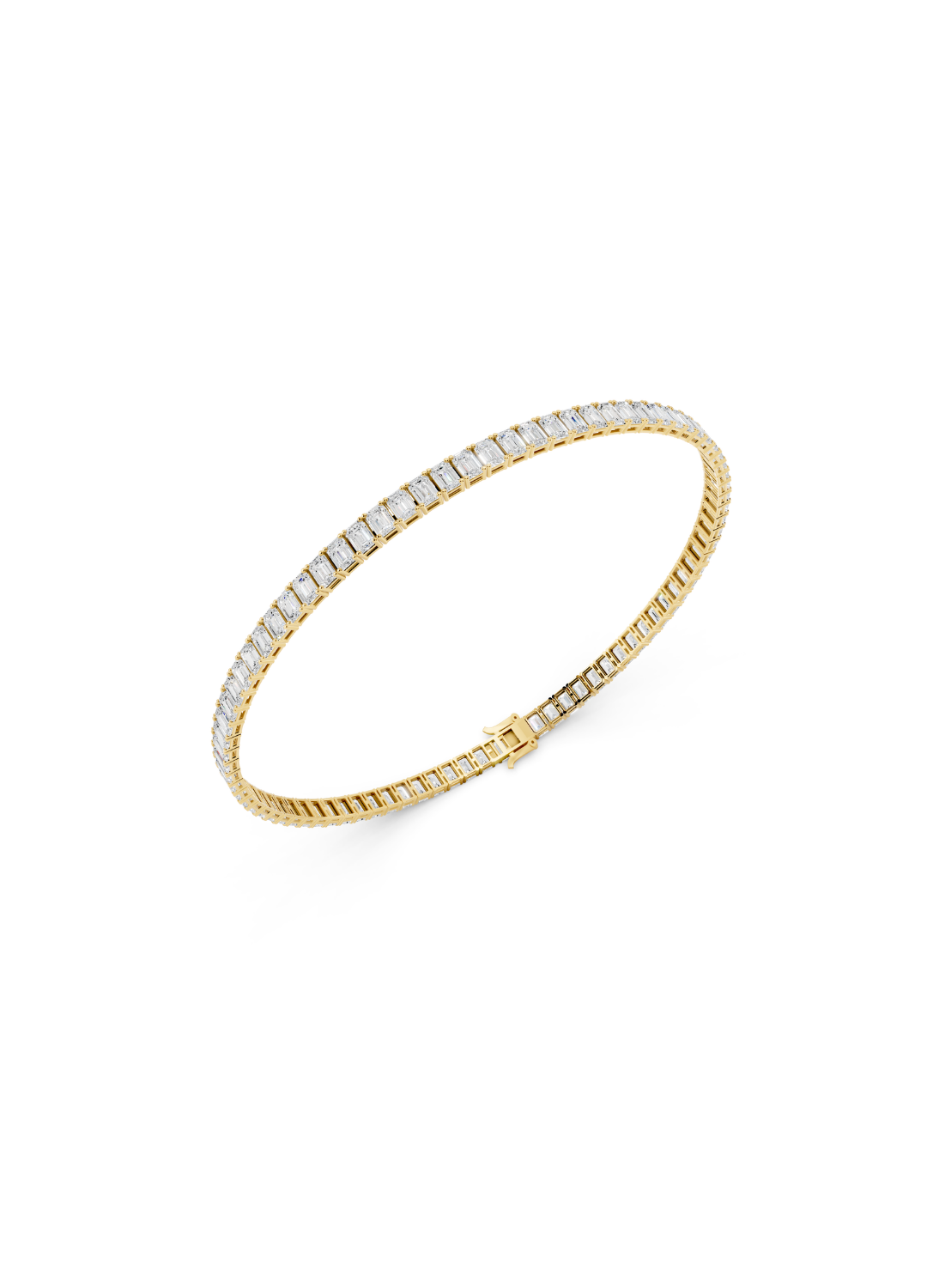 Emerald Tennis Bracelet - North South Setting