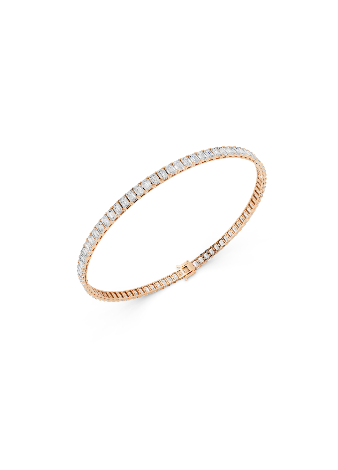 Emerald Tennis Bracelet - North South Setting