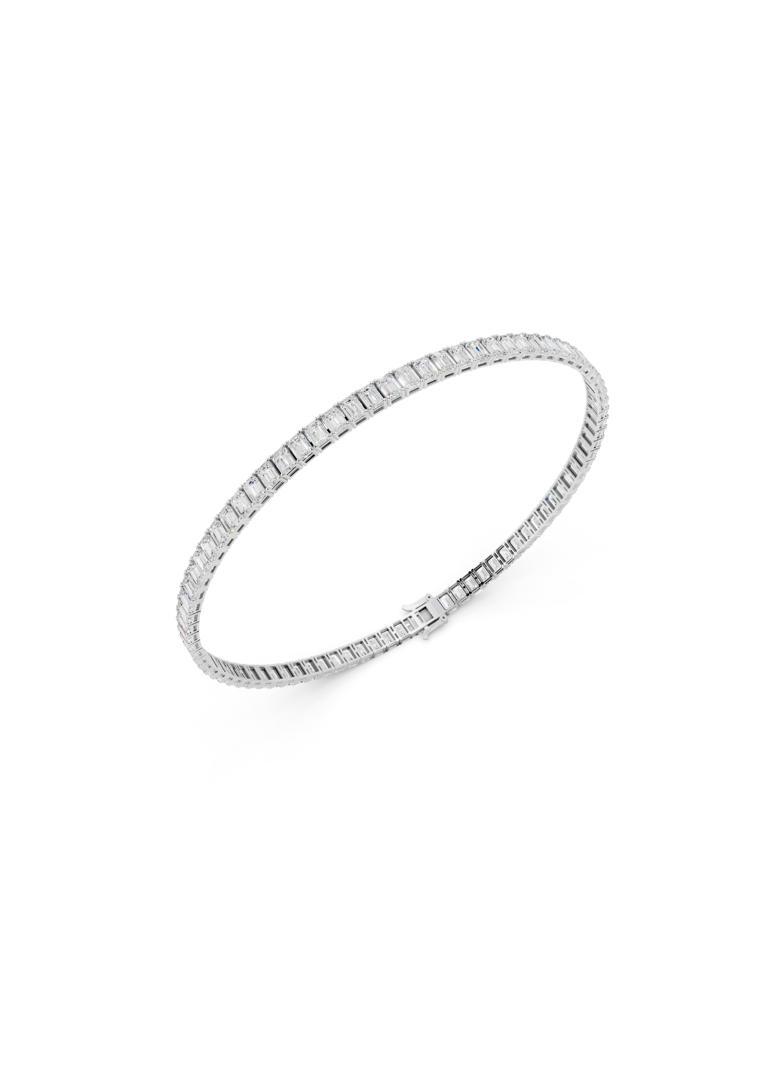 Emerald Tennis Bracelet - North South Setting