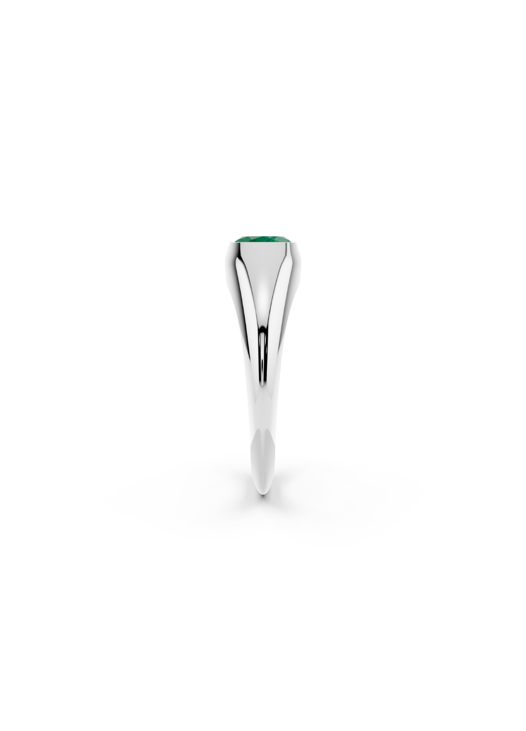 Oval Emerald Signet Ring