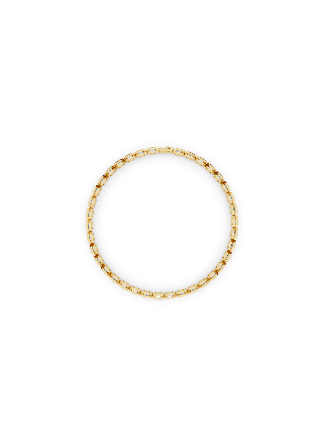 Bezel Emerald Cut Tennis Bracelet