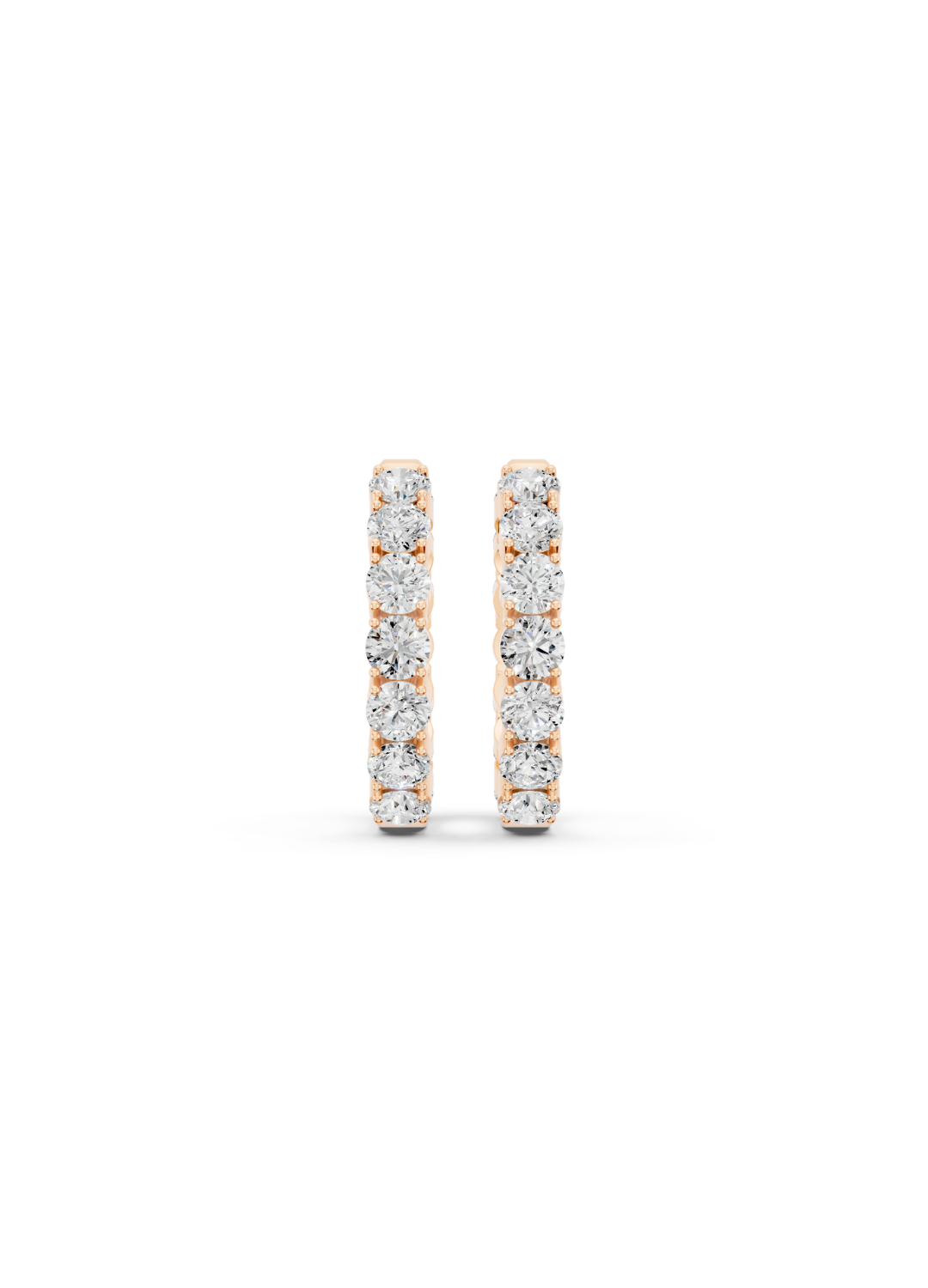 Classic Diamond Inside-Out Hoop Earrings