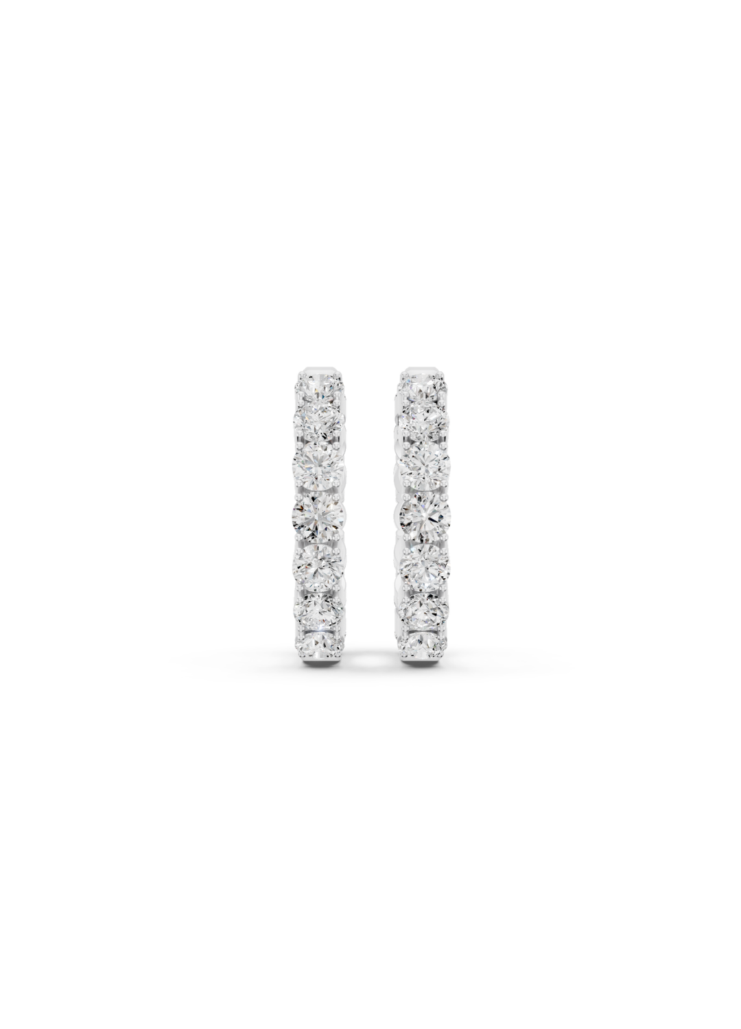 Classic Diamond Inside-Out Hoop Earrings