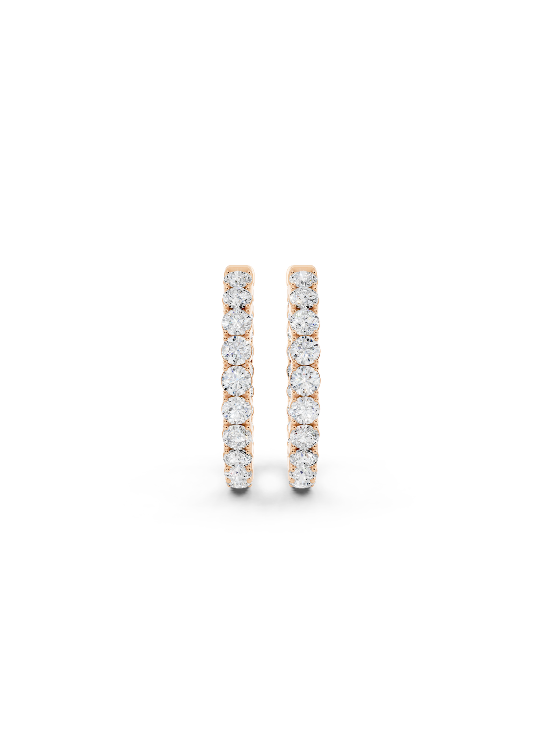 Classic Diamond Inside-Out Hoop Earrings