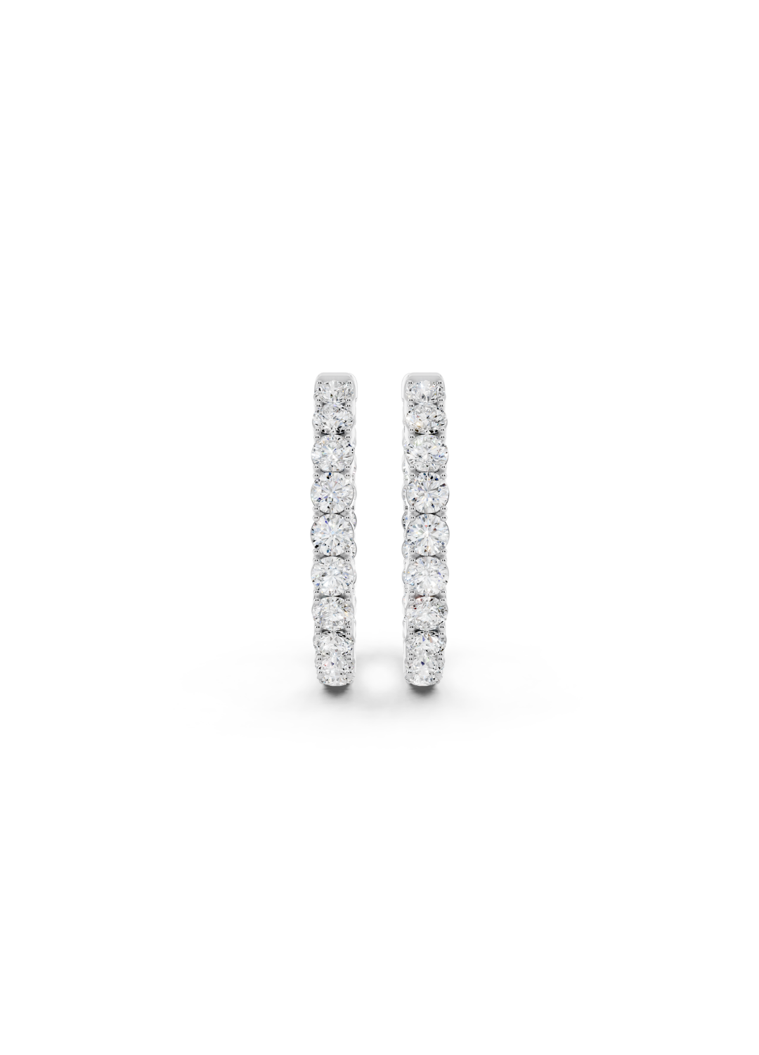 Classic Diamond Inside-Out Hoop Earrings