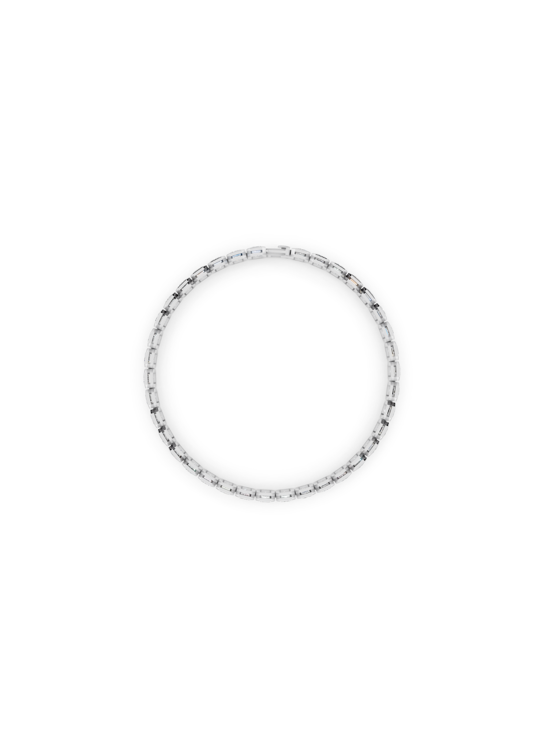 Bezel Emerald Cut Tennis Bracelet