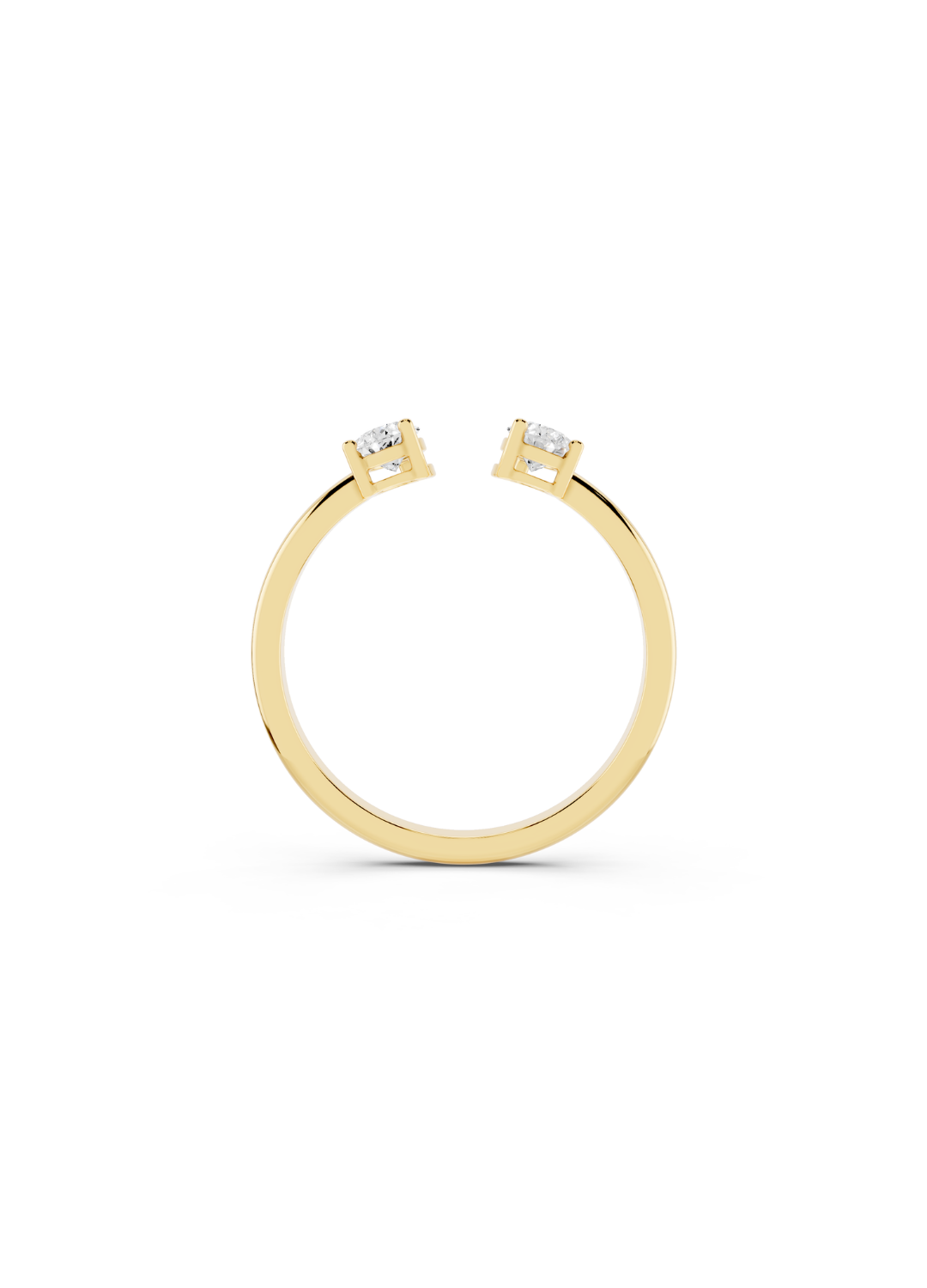 Pear Diamond Open Ring