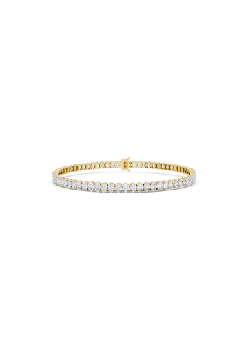 Oval Tennis Bracelet - North South Setting