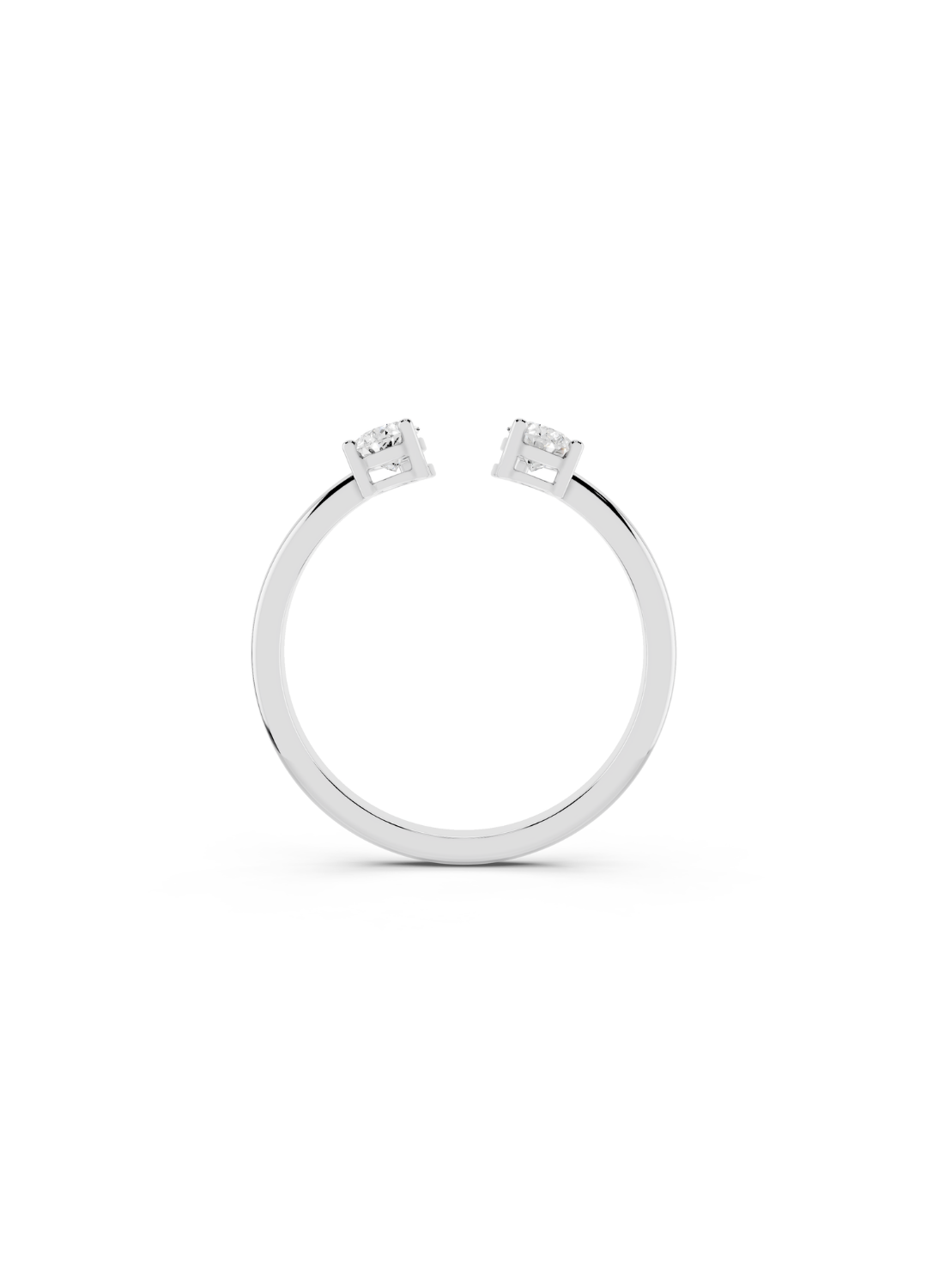 Pear Diamond Open Ring
