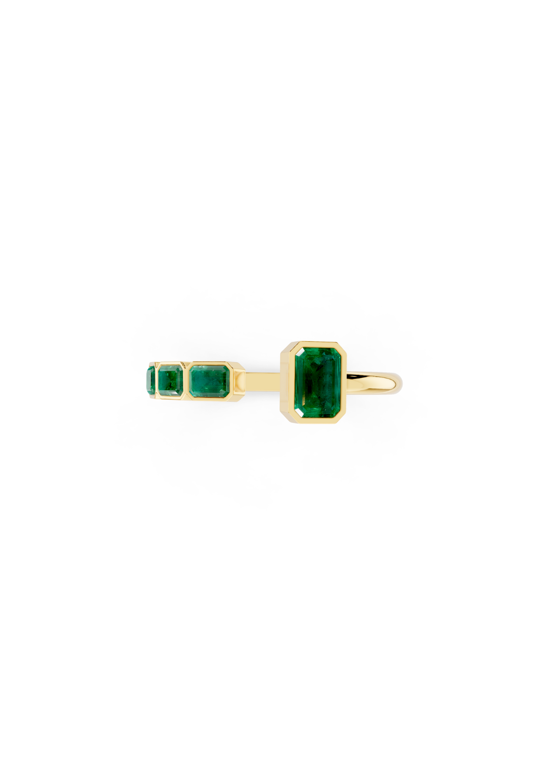 Emerald Open Cuff Ring