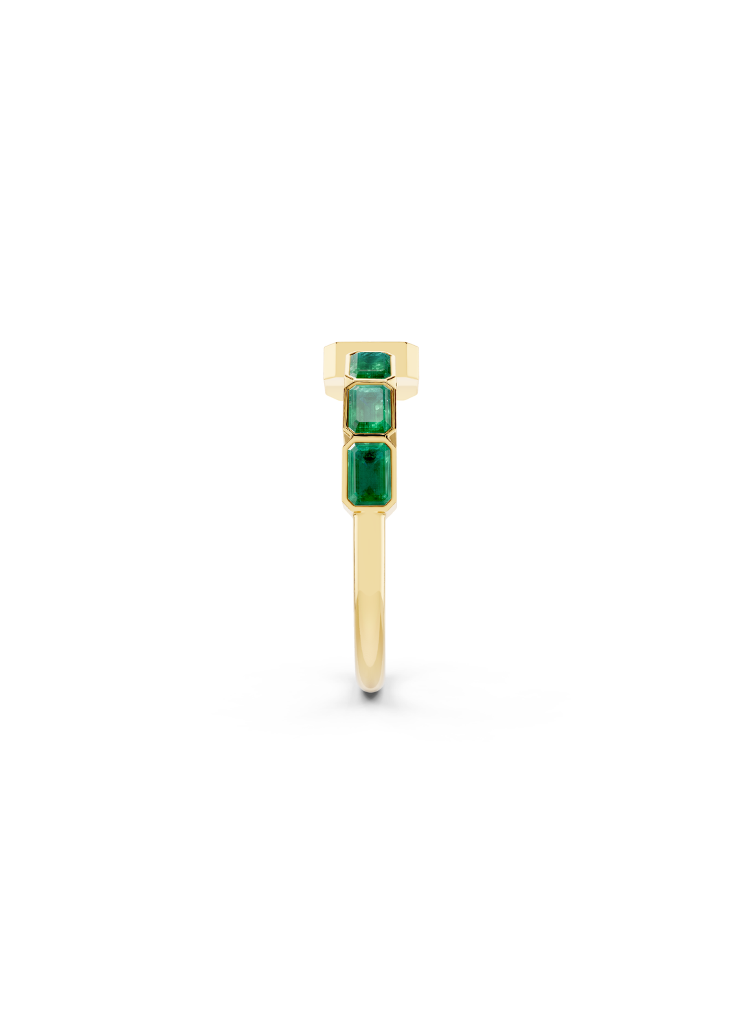 Emerald Open Cuff Ring