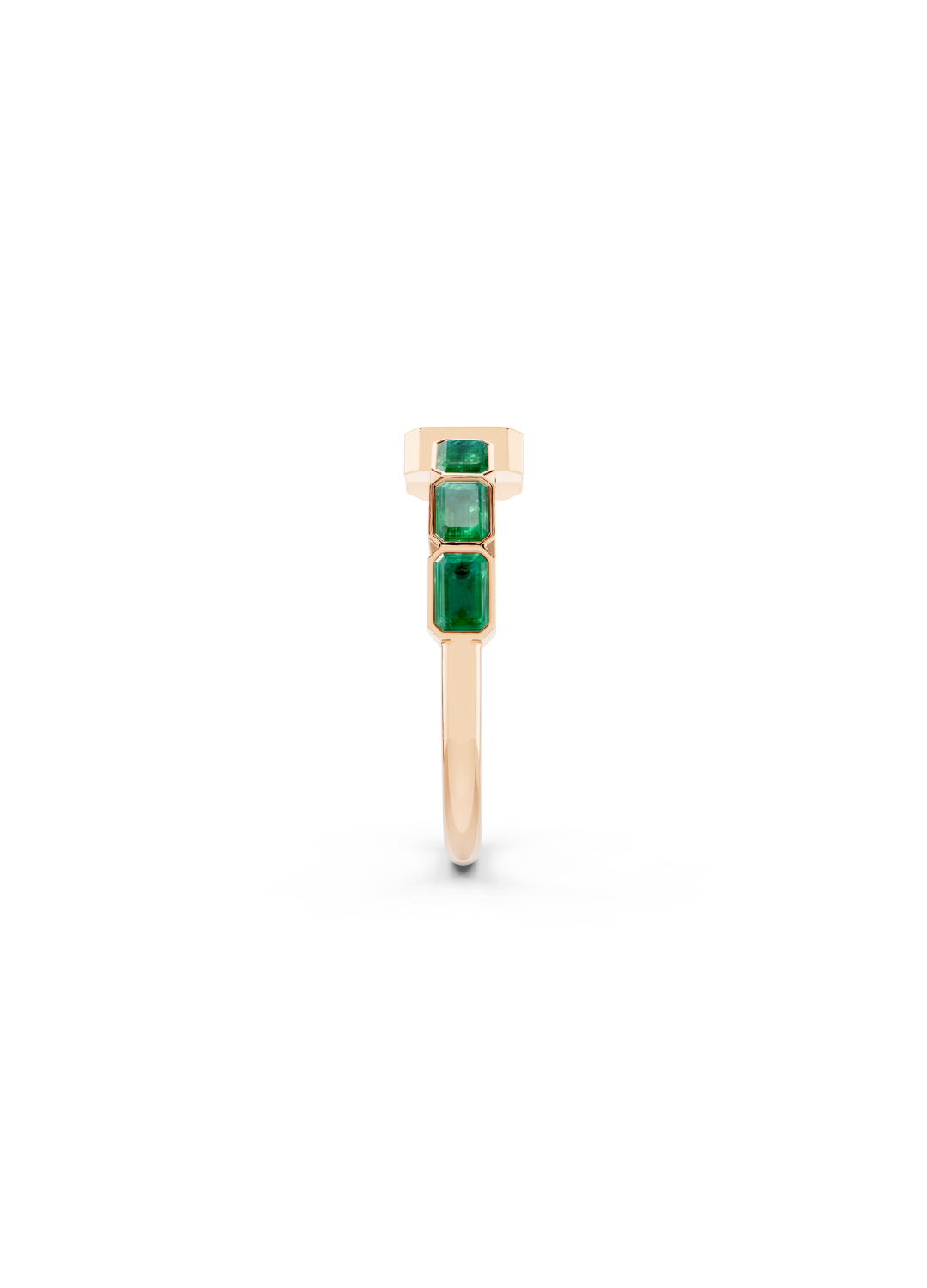 Emerald Open Cuff Ring