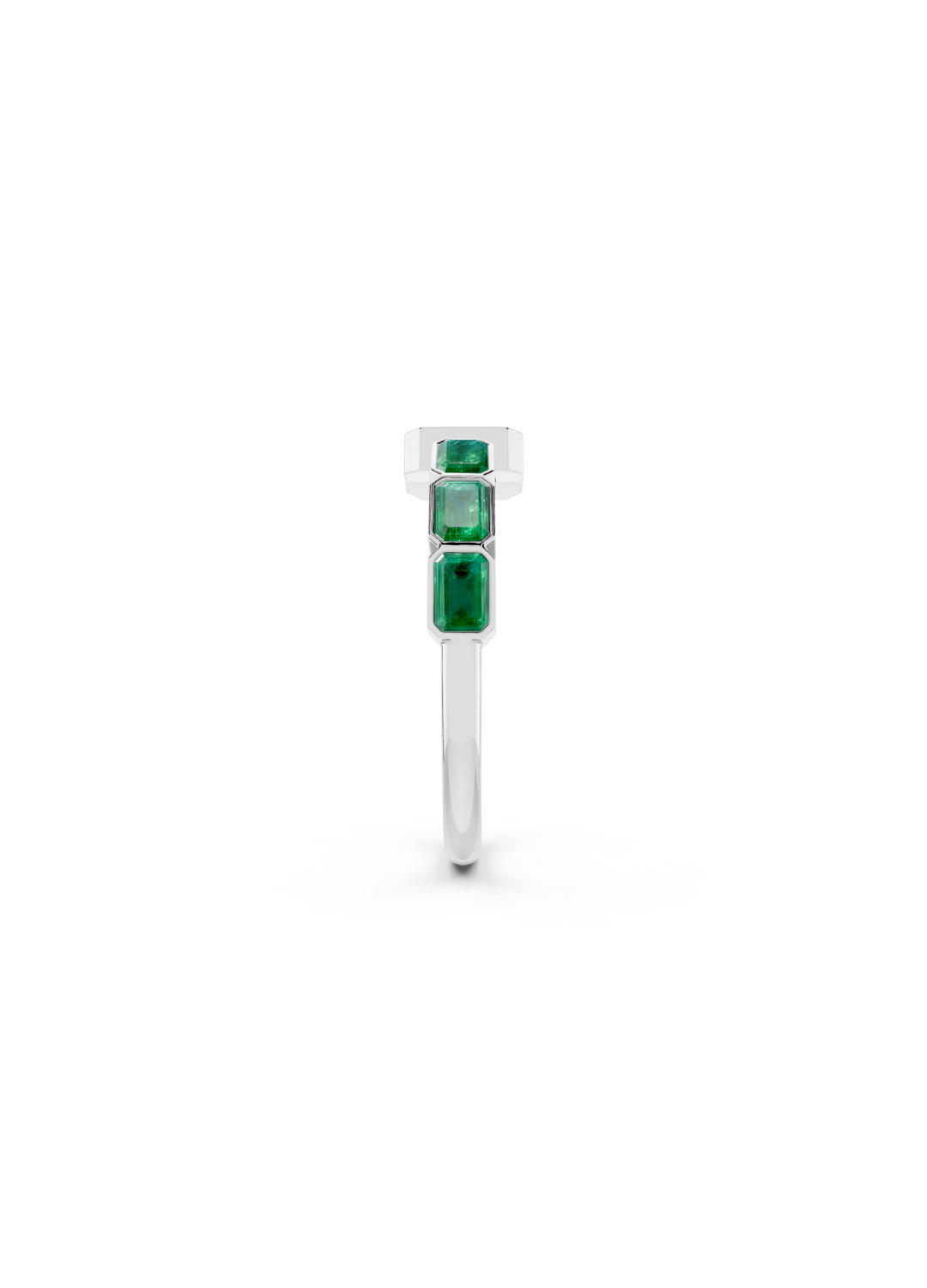 Emerald Open Cuff Ring
