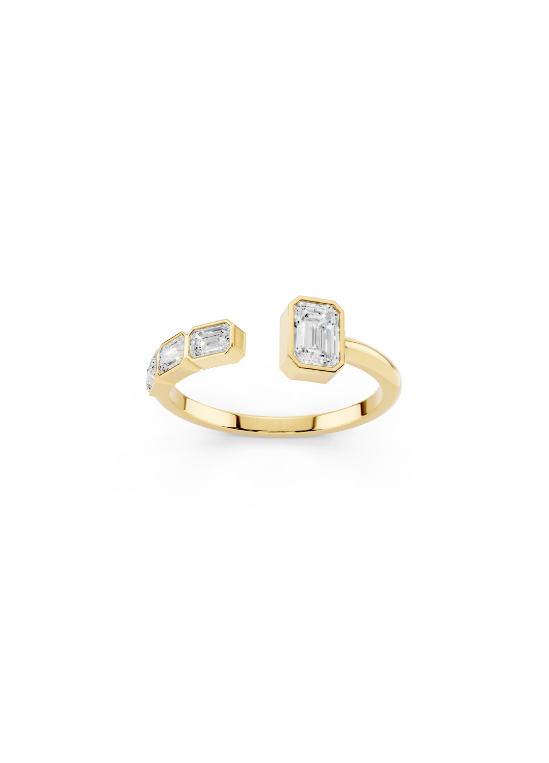Diamond Open Cuff Ring