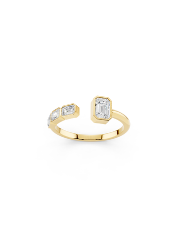 Diamond Open Cuff Ring