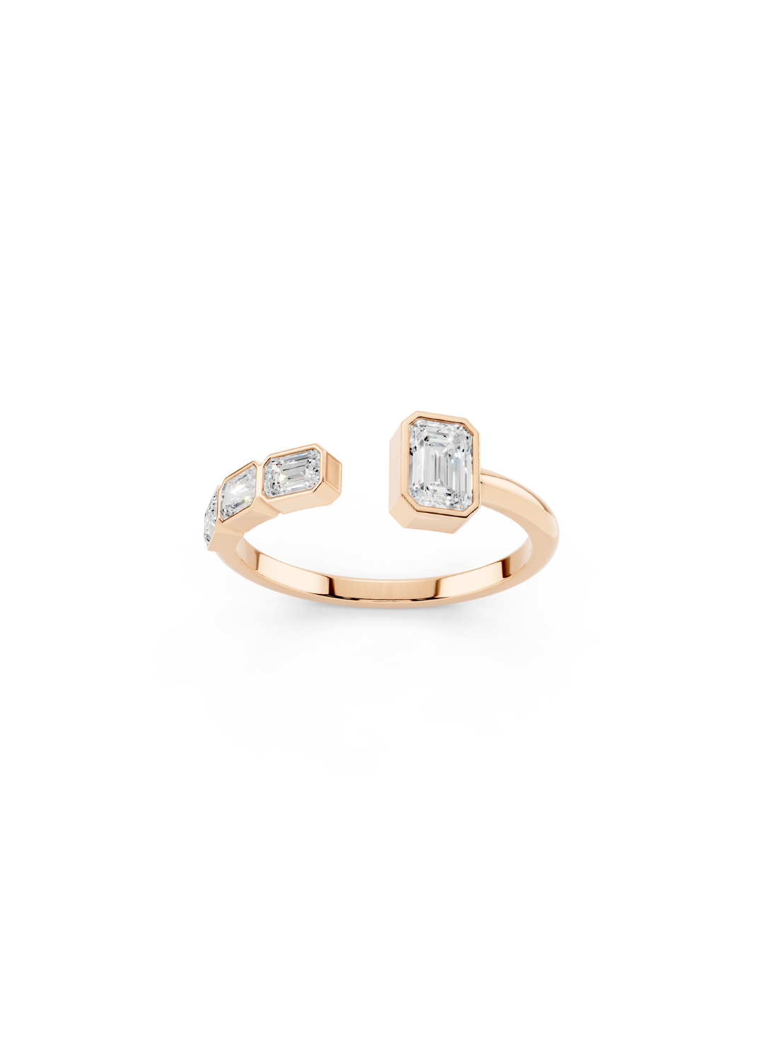 Diamond Open Cuff Ring