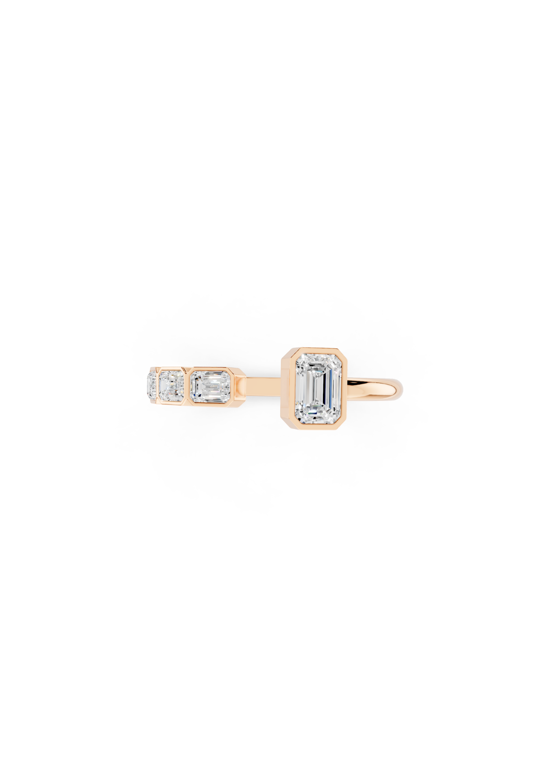 Diamond Open Cuff Ring