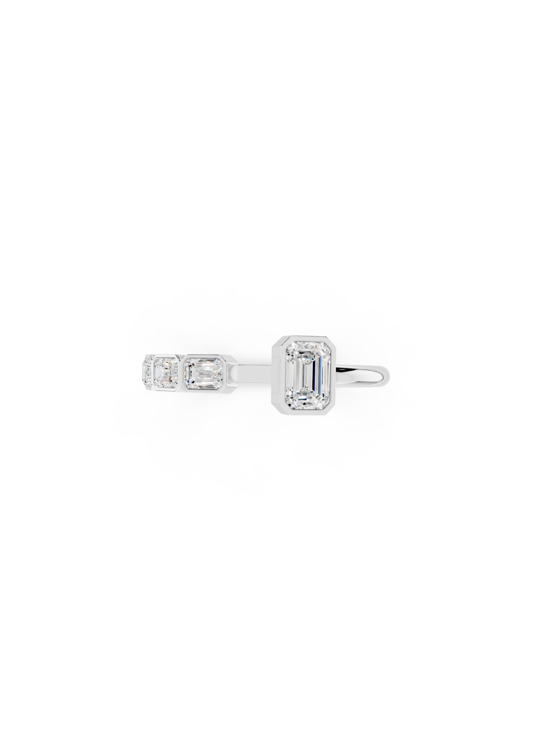 Diamond Open Cuff Ring