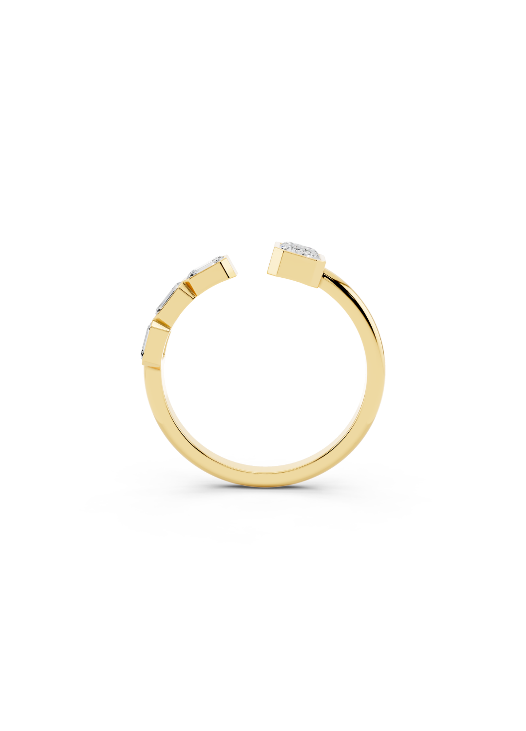 Diamond Open Cuff Ring