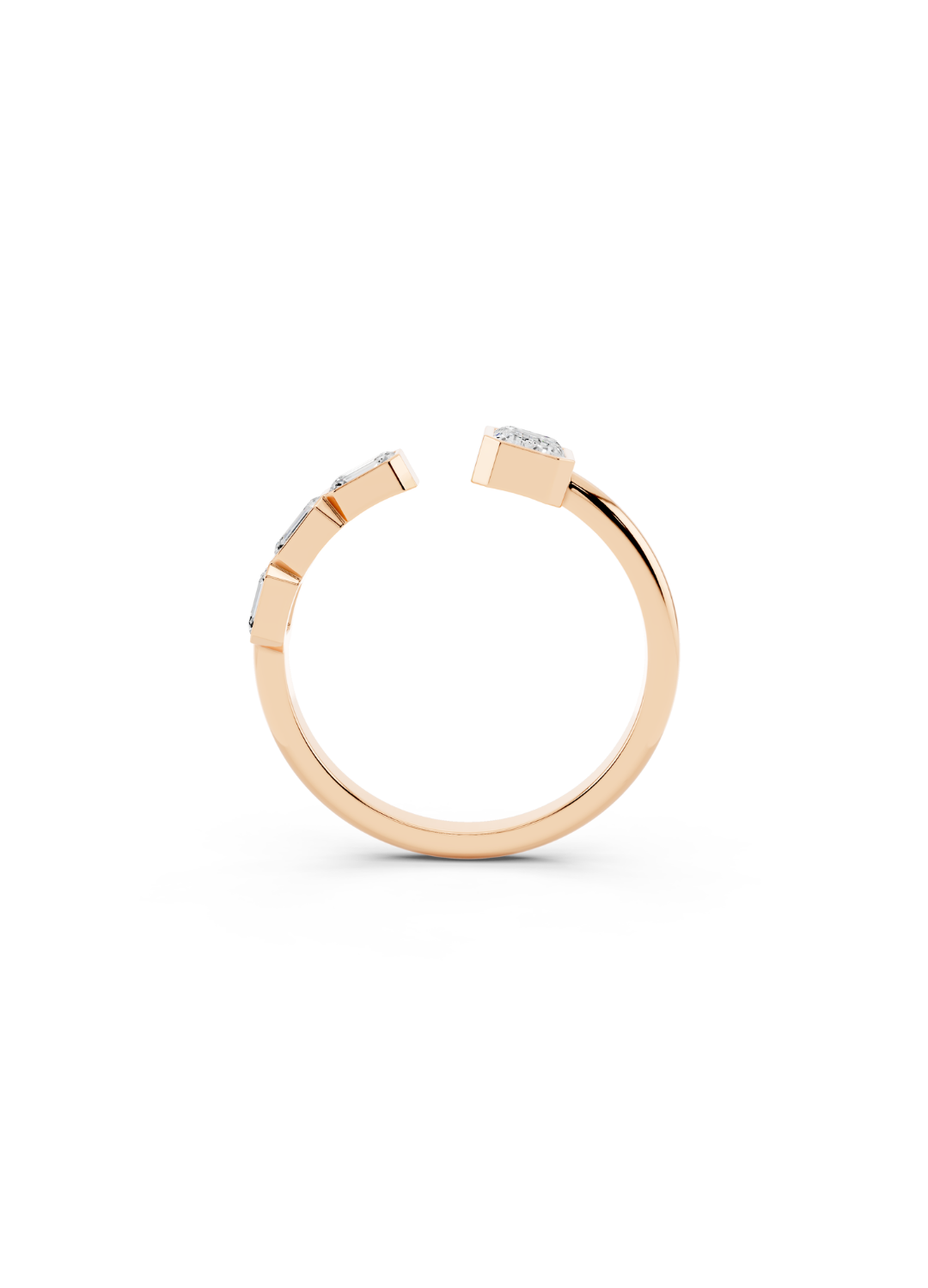 Diamond Open Cuff Ring