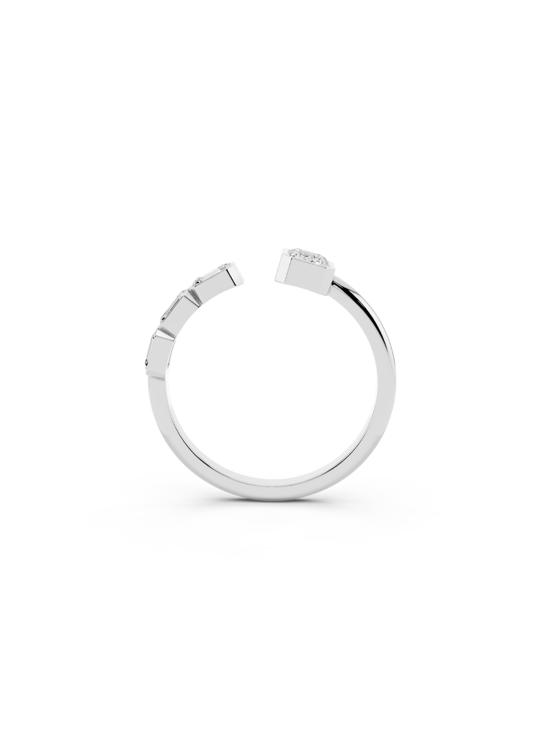 Diamond Open Cuff Ring
