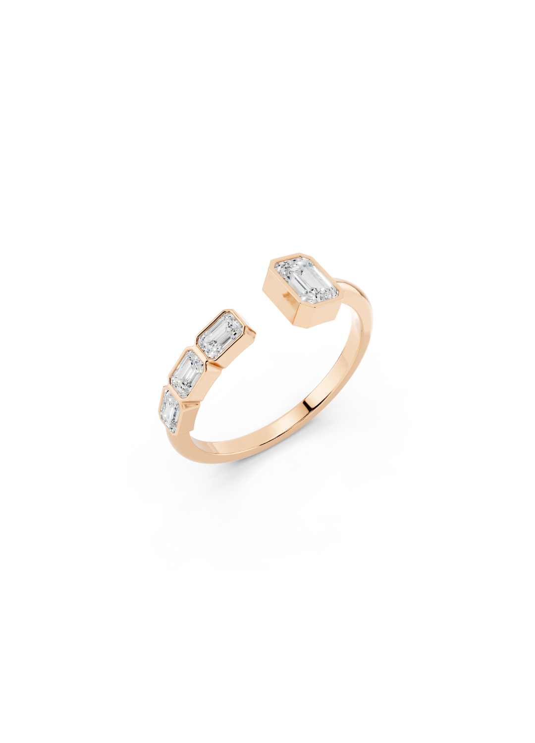 Diamond Open Cuff Ring