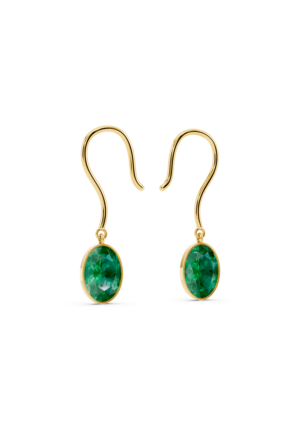 Emerald Drop Earrings