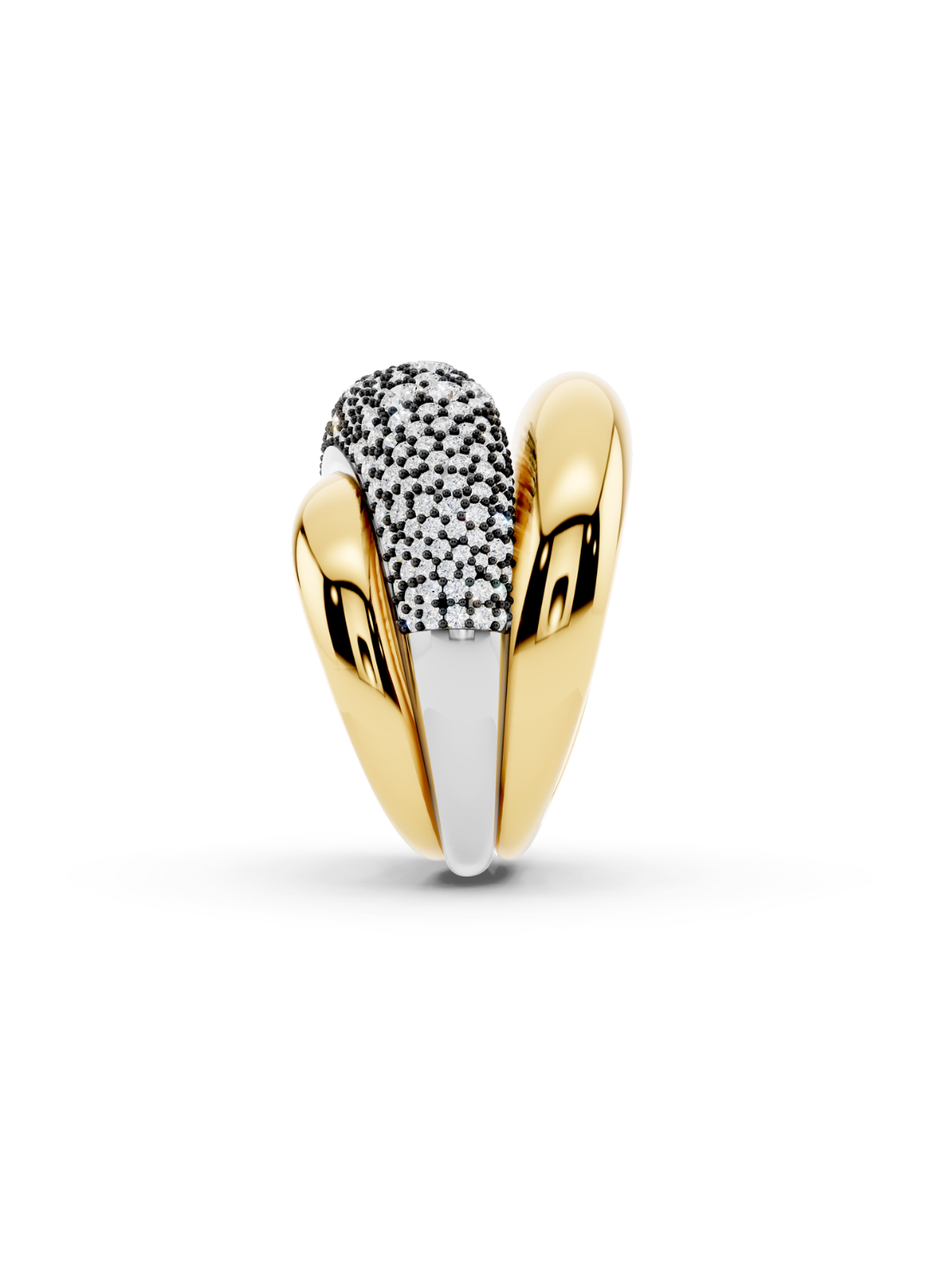 Diamond Pavé Double Band Ring