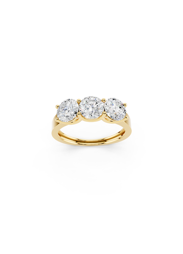 Three-Stone Round Diamond Ring
