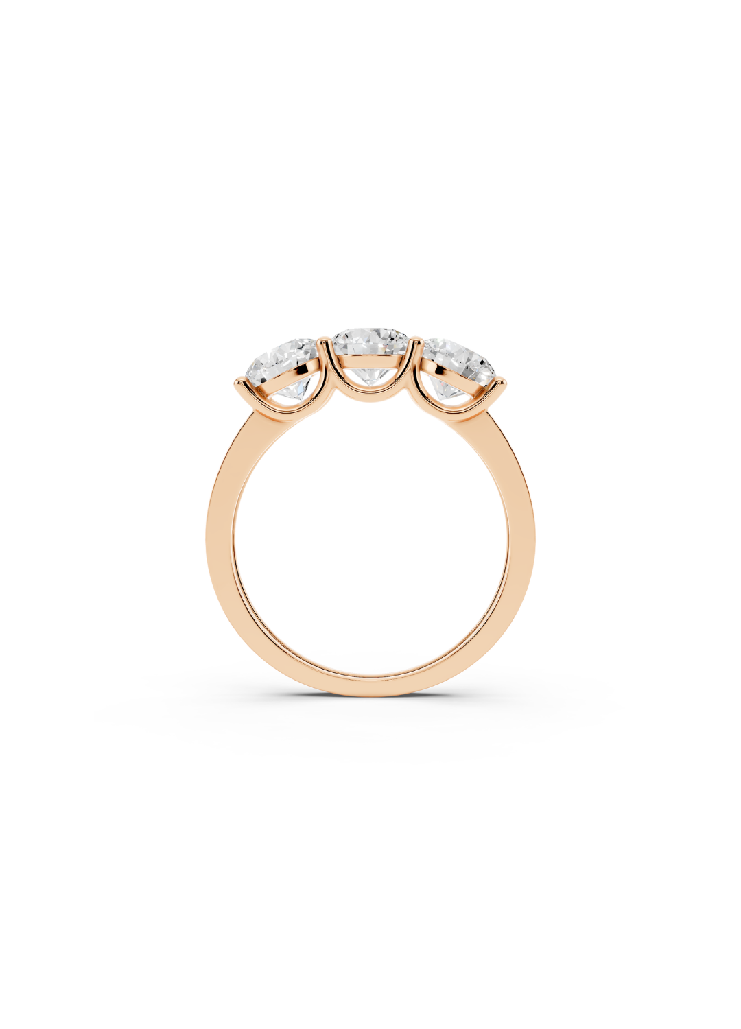 Three-Stone Round Diamond Ring