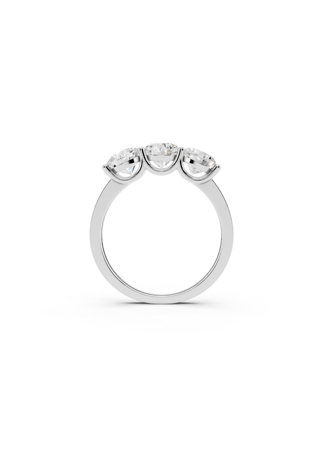 Three-Stone Round Diamond Ring
