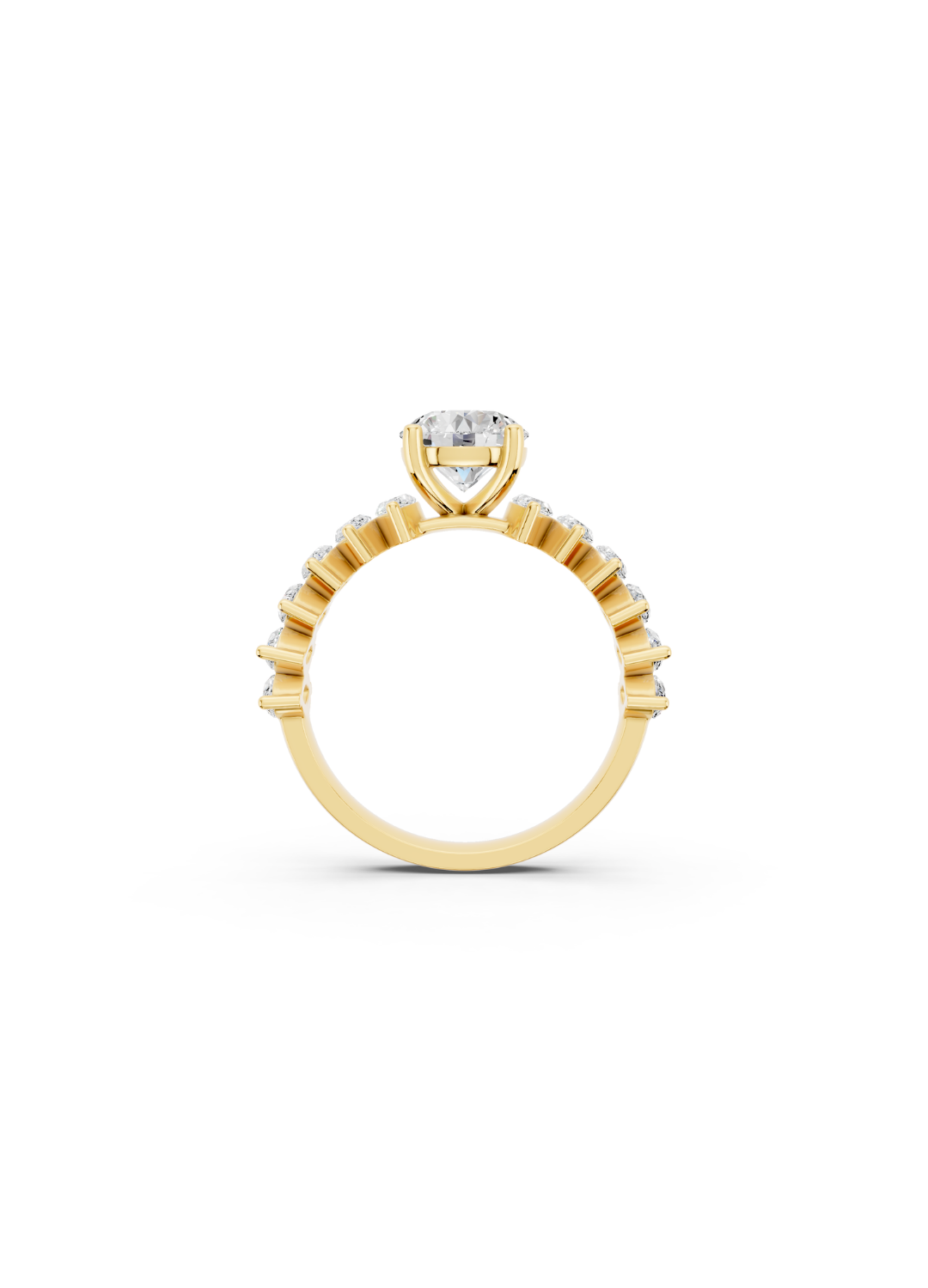 Graduated Marquise and Round Diamond Ring