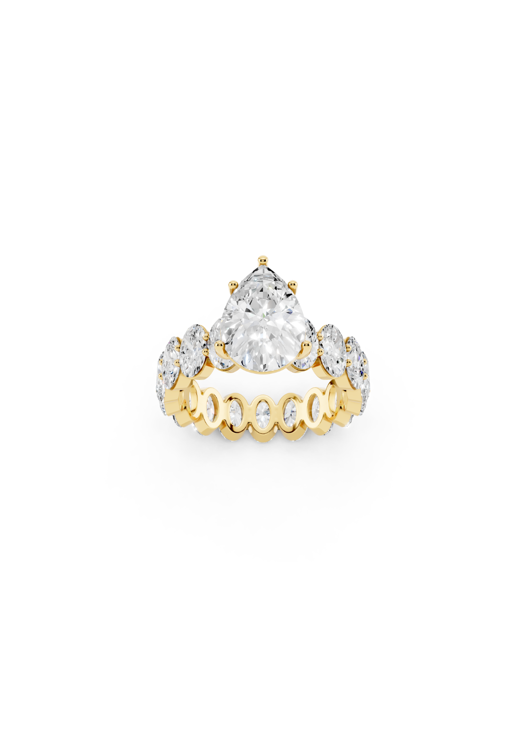 Pear-Cut Diamond Eternity Ring