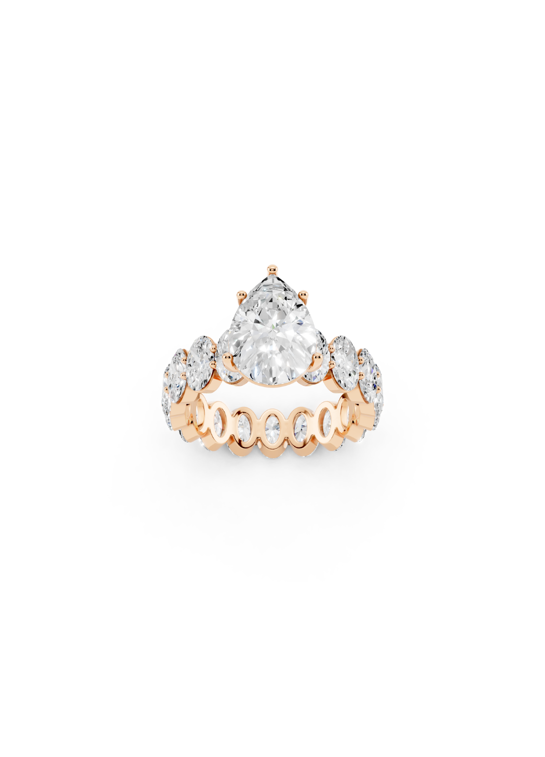 Pear-Cut Diamond Eternity Ring
