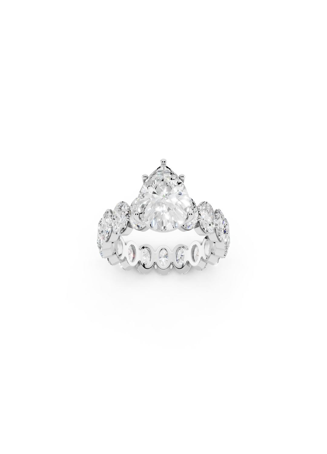 Pear-Cut Diamond Eternity Ring